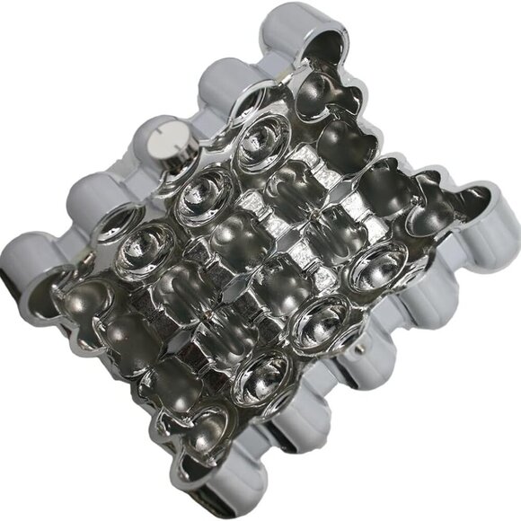 Women Acrylic Evening Clutch Box Purse Marble Handbag for Wedding Cocktail Party - Picture 6 of 7